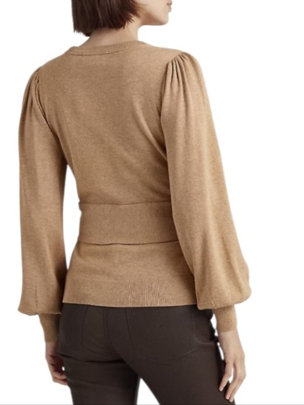 Lauren Ralph Lauren Belted Cotton Blen Sweater Size 3X NWOT - Picture 2 of 9